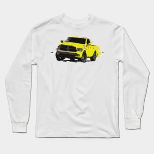 Dodge Ram yellow pickup truck Long Sleeve T-Shirt